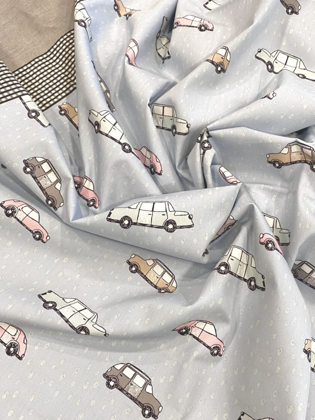 Cotton Bedsheets for Kids | Blue Car - Image 2