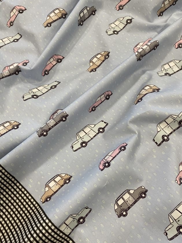 Cotton Bedsheets for Kids | Blue Car