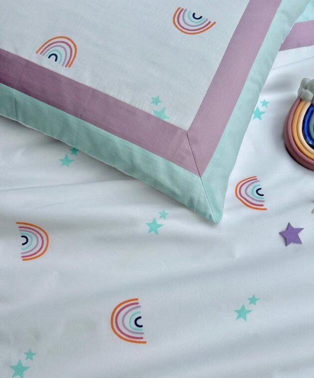 Cotton Bedsheets for Kids | Rainbow  - Image 2