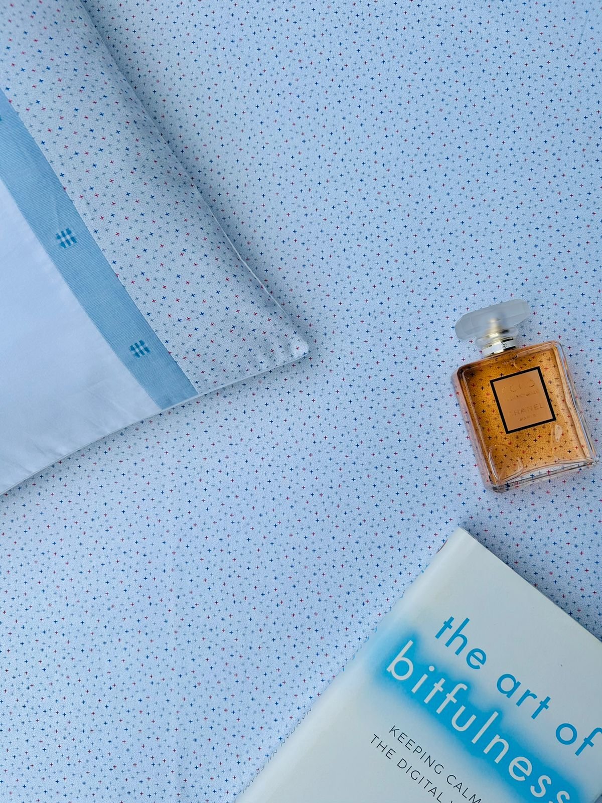 Bed Linens for Home | Blue Mini Cross