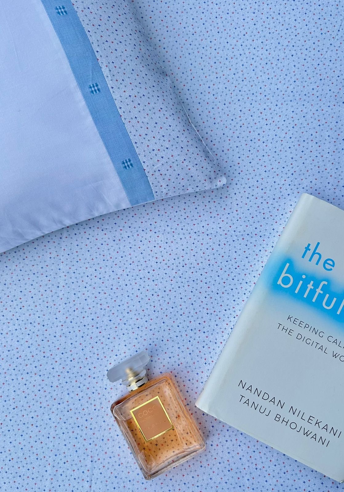 Bed Linens for Home | Blue Mini Cross - Image 6