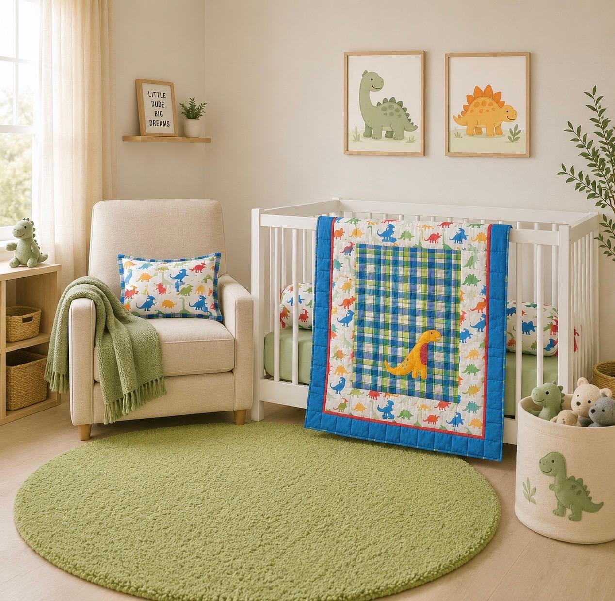 Baby Bedding Set | Dinosaur - Image 4